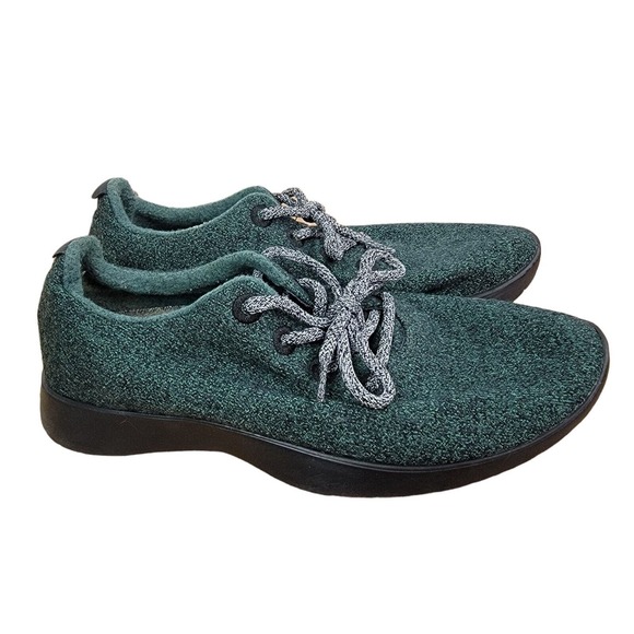 Allbirds Women's Wool Runner-Up Mizzle Deep Emerald Green Size 10 - Picture 2 of 7